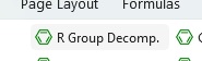 R-Group Decomposition button